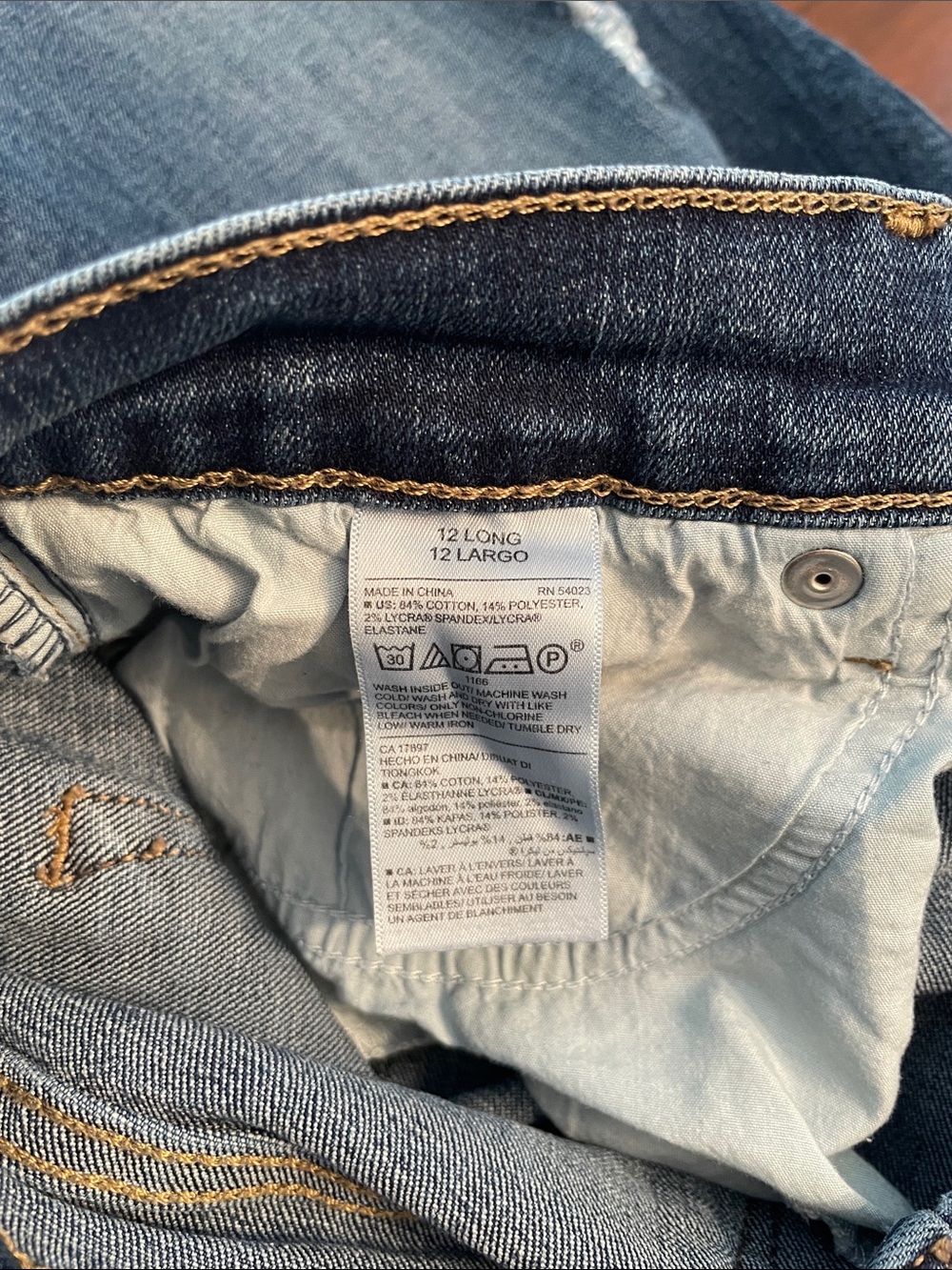 Old Navy Dark Blue Curvy Profile Jeans M57 - Picture 6 of 10